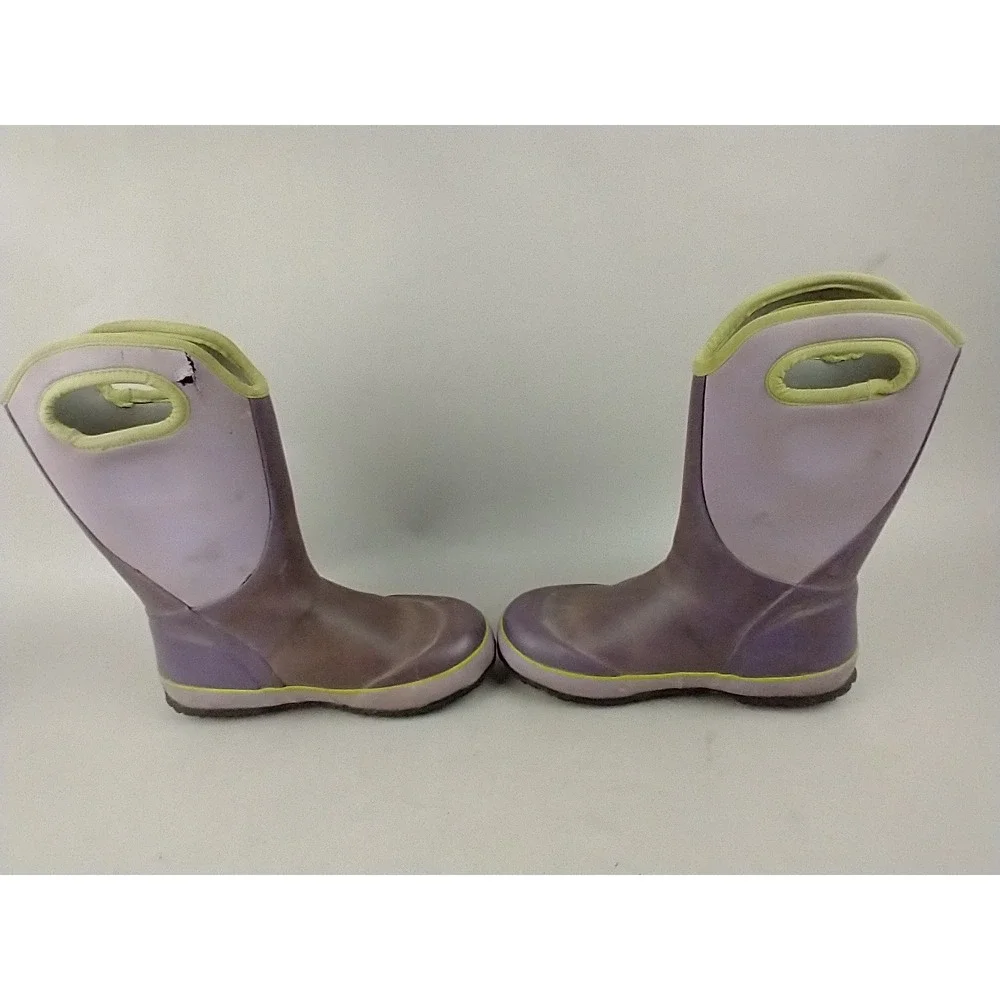 Bogs‎ Kids Slushie Purple Green Waterproof Winter Snow Boots Size 4 72292-540